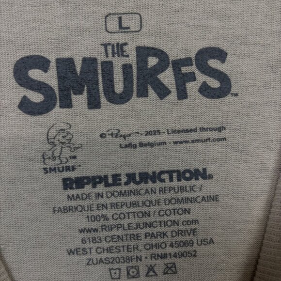 The Smurfbox Derby 1984 Racing The Smurfs Cartoon T-Shirt L - Picture 4 of 4